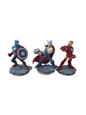 Lot of 3 - Disney Infinity 2.0 Figures - Iron Man - Thor - Captain America